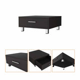 Mesa de Centro Beijing Wengue 60x26cm Rectangular con Patas y con Compartimientos - Mesas de Centro | Bylmo