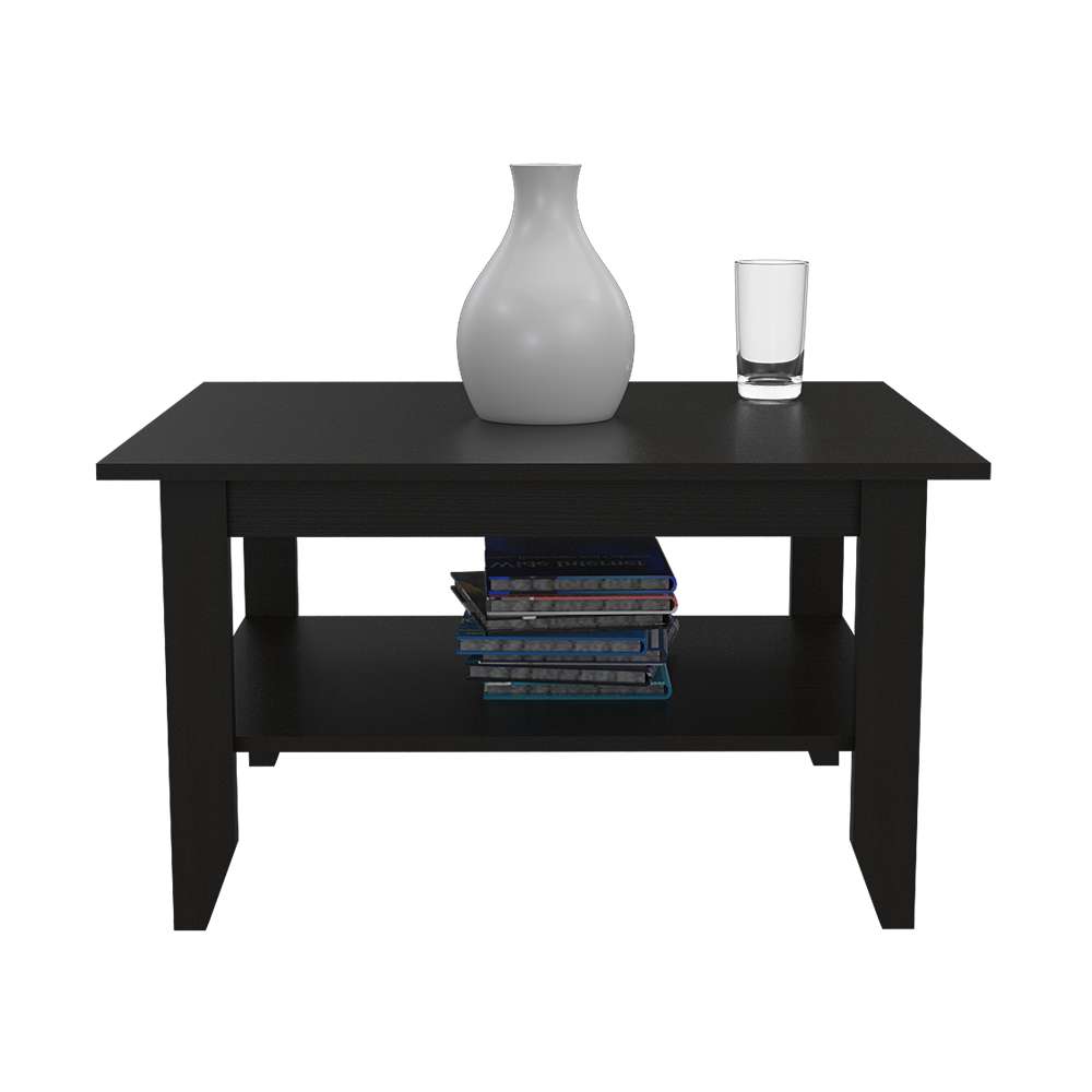 Mesa de Centro Essential Wengue 80x45cm Rectangular con Patas y con Compartimientos - Mesas | Bylmo
