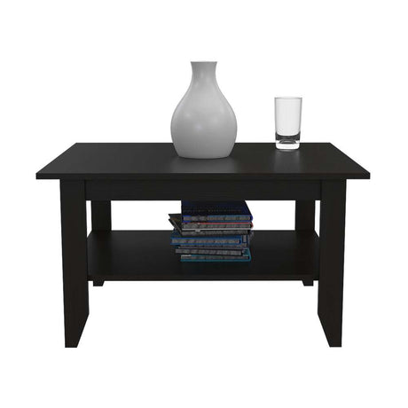 Mesa de Centro Essential Wengue 80x45cm Rectangular con Patas y con Compartimientos - Mesas | Bylmo