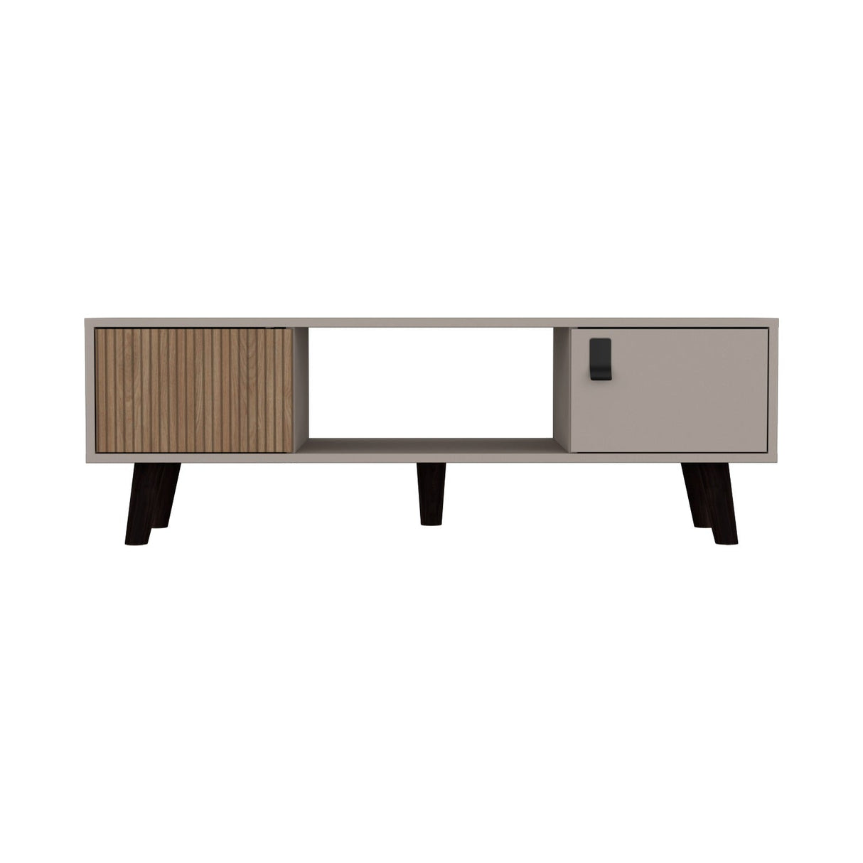 Mesa de Centro Funes Taupe 120 cm Rectangular con Dos Puertas - Mesas de Centro | Bylmo