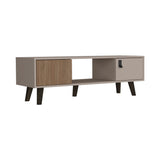 Mesa de Centro Funes Taupe 120 cm Rectangular con Dos Puertas - Mesas de Centro | Bylmo