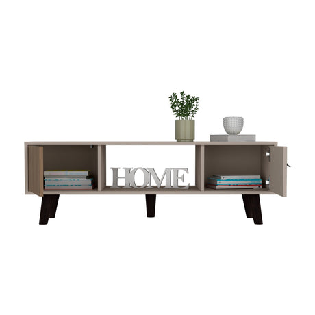 Mesa de Centro Funes Taupe 120 cm Rectangular con Dos Puertas - Mesas de Centro | Bylmo