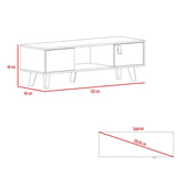 Mesa de Centro Funes Taupe 120 cm Rectangular con Dos Puertas - Mesas de Centro | Bylmo