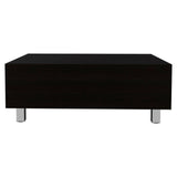 Mesa de Centro Gambia Plus Wengue 80x29.75cm Rectangular con Patas y con Compartimientos - Mesas | Bylmo