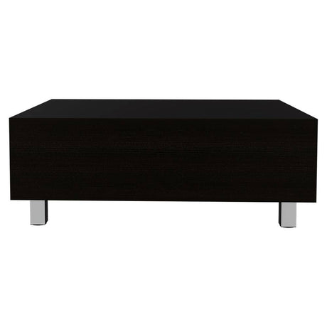 Mesa de Centro Gambia Plus Wengue 80x29.75cm Rectangular con Patas y con Compartimientos - Mesas | Bylmo