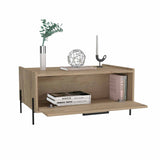 Mesa de Centro Shanghai Duna 84x40cm Rectangular con Patas y con Compartimientos - Mesas de Centro | Bylmo