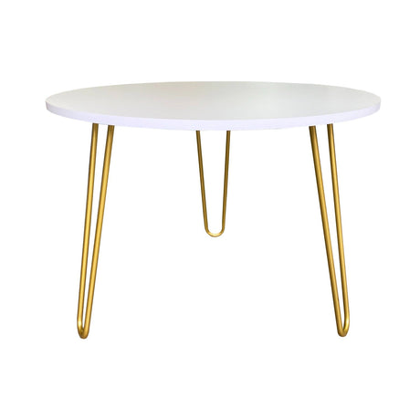 Mesa de Centro Shine Blanco 60 cm Redonda Minimalista - Mesas de Centro | Bylmo