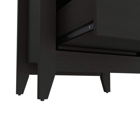 Mesa de Noche Armara Wengue 60 cm con Dos Cajones - Mesas de Noche | Bylmo