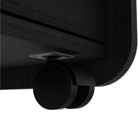 Mesa de Noche Aura Wengue 46x56cm con Dos Cajones y con Un Compartimiento - Mesas de Noche | Bylmo