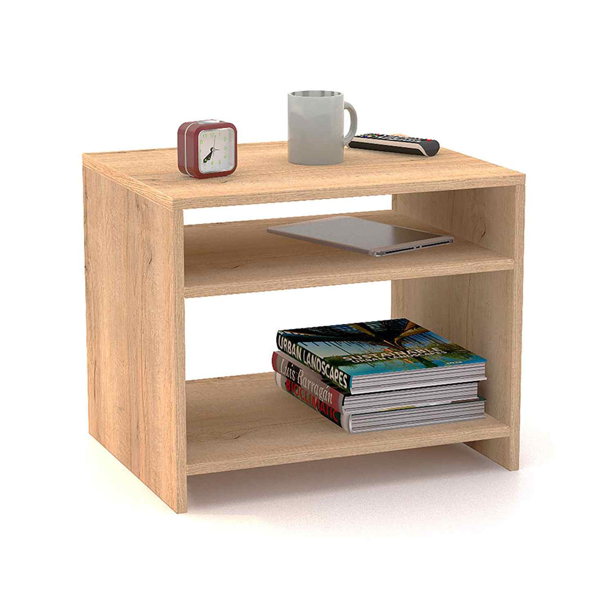 Mesa de Noche Caen Duna 50 cm con Compartimiento - Mesas de Noche | Bylmo