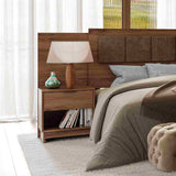 Mesa de Noche Hanaki Noce 48x56cm con Un Cajón y con Un Compartimiento - Mesas de Noche | Bylmo