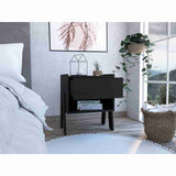 Mesa de Noche Joy Wengue 48x56cm con Un Cajón y con Un Compartimiento - Mesas de Noche | Bylmo