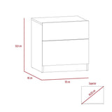 Mesa de Noche Nebraska Miel 50x52.6cm con Un Cajón y con Una Puerta - Mesas de Noche | Bylmo