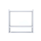 Mesa de Noche Orleans Blanco 45 cm con Entrepaño - Mesas de Noche | Bylmo