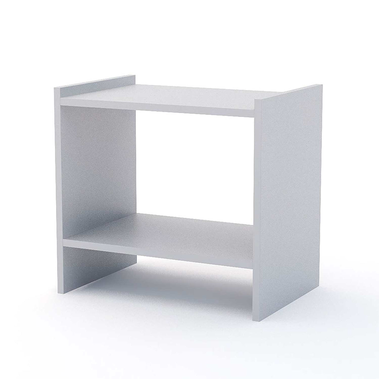 Mesa de Noche Orleans Blanco 45 cm con Entrepaño - Mesas de Noche | Bylmo