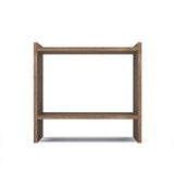 Mesa de Noche Orleans Nogal 45 cm con Entrepaño - Mesas de Noche | Bylmo