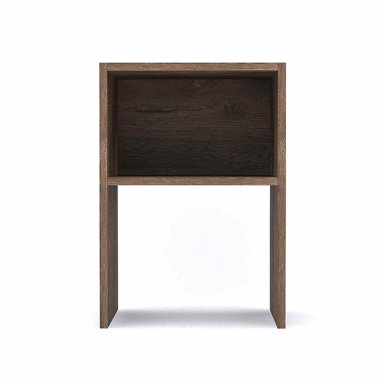 Mesa de Noche Reims Nogal 35 cm Minimalista - Mesas de Noche | Bylmo