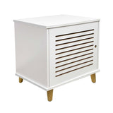 Mesa de Noche x 2 Tolú Blanco 40 cm con Cajón - Mesas de Noche | Bylmo