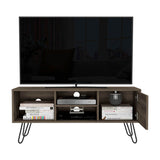 Mesa para TV Andorra Bellota 115x50cm Para TV Hasta 50 Pulgadas con Un Cajón con Ranuras para Cables y con Patas - Muebles de TV | Bylmo
