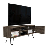 Mesa para TV Andorra Bellota 115x50cm Para TV Hasta 50 Pulgadas con Un Cajón con Ranuras para Cables y con Patas - Muebles de TV | Bylmo