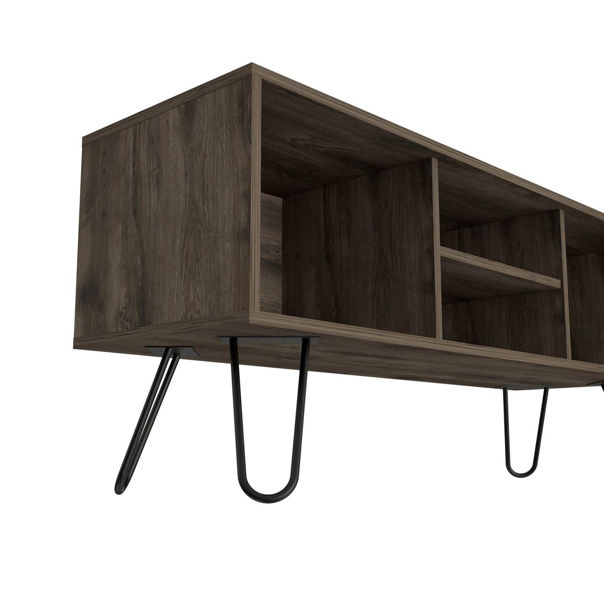 Mesa para TV Andorra Bellota 115x50cm Para TV Hasta 50 Pulgadas con Un Cajón con Ranuras para Cables y con Patas - Muebles de TV | Bylmo