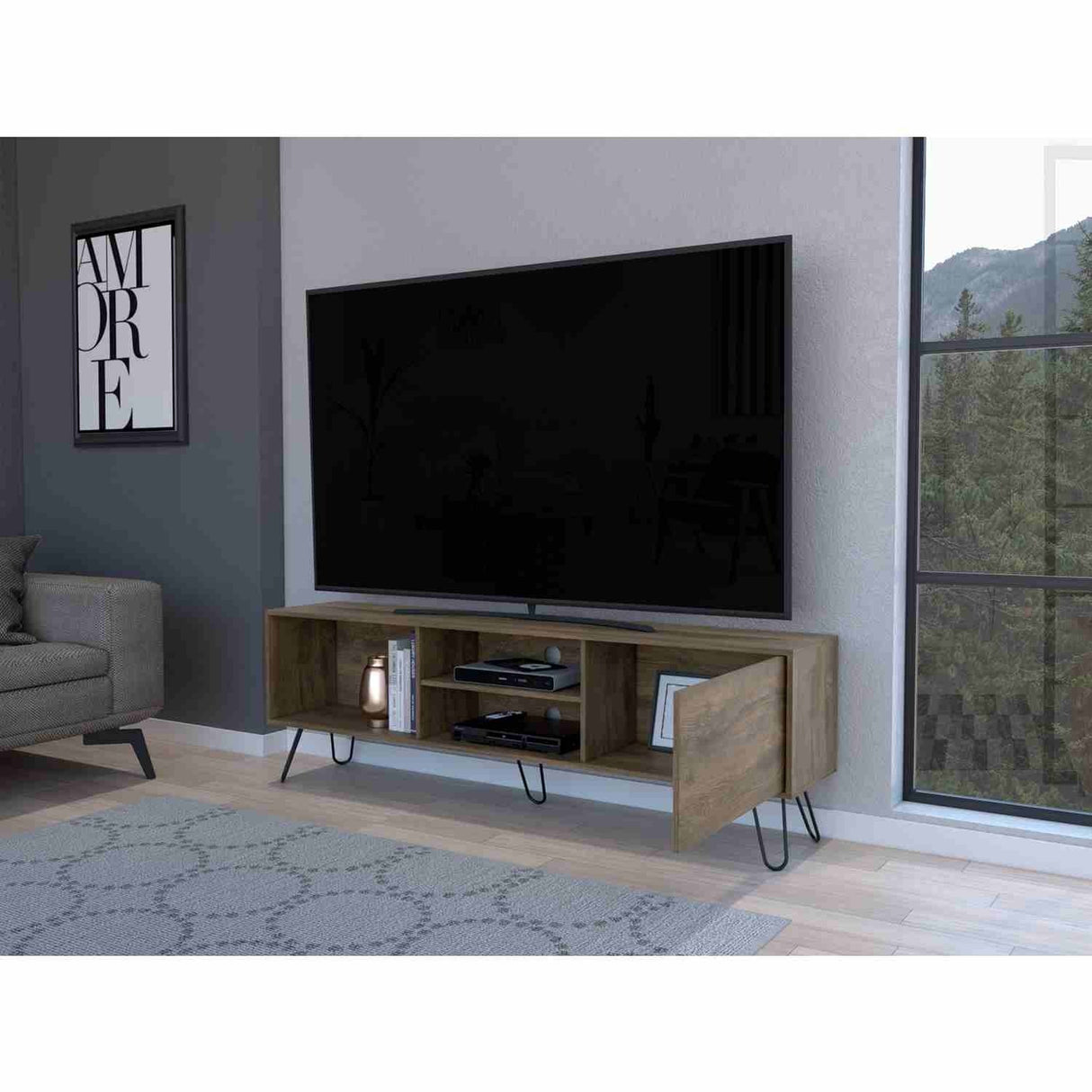 Mesa para TV Arlec Bellota 180 cm para TV hasta 75 Pulgadas - Muebles de TV | Bylmo