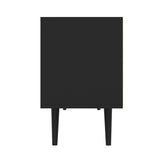 Rack Ecuador Negro 136 cm con Dos Puertas - Muebles para TV | Bylmo