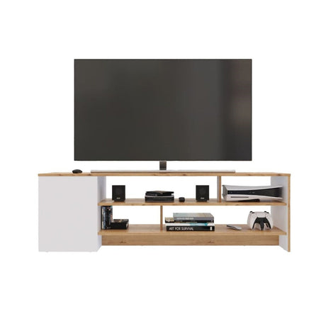 Mesa para TV Flat Duna 160x40cm Para TV Hasta 65 Pulgadas sin Cajones - Muebles de TV | Bylmo