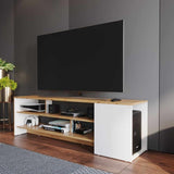 Mesa para TV Flat Duna 160x40cm Para TV Hasta 65 Pulgadas sin Cajones - Muebles de TV | Bylmo