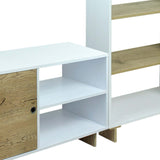 Mesa para TV Flow Blanco 60 cm con Biblioteca - Combos Sala | Bylmo