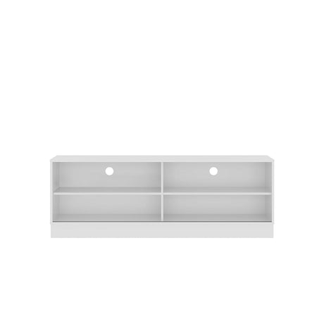 Mesa para TV Hawai Blanco 155x55cm Para TV Hasta 60 Pulgadas con Un Cajón y con Ranuras para Cables - Muebles de TV | Bylmo