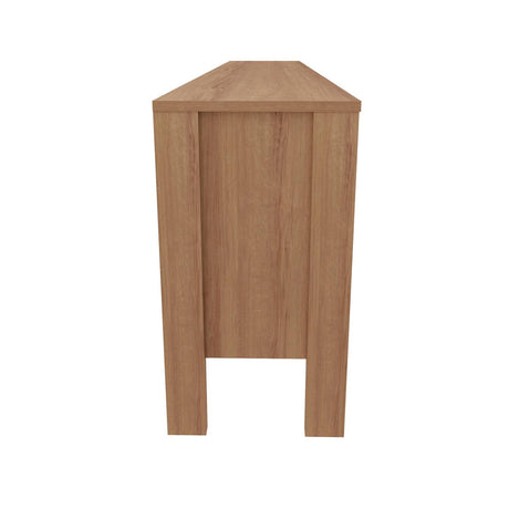 Rack Inmaculada Almendra y Negro 183 cm con Una Puerta - Muebles para TV | Bylmo