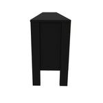 Rack Inmaculada Negro y Almendra 183 cm con Una Puerta