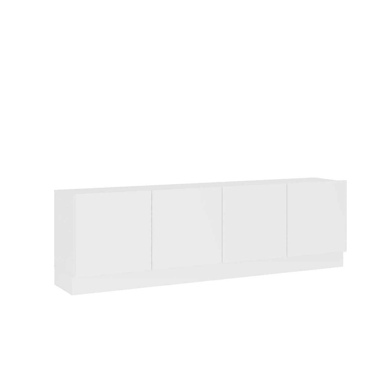 Mesa para TV Mind Blanco 182x55cm Para TV Hasta 70 Pulgadas con Cuatro Cajones y con Ranuras para Cables - Muebles de TV | Bylmo