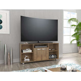 Mesa para TV Amaretto 140x140cm Para TV Hasta 60 Pulgadas con Un Cajón con Ranuras para Cables y con Patas - Muebles de TV | Bylmo