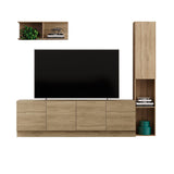 Mesa para TV Noce 47x9cm Para TV Hasta 70 Pulgadas con Cuatro Cajones - Muebles de TV | Bylmo