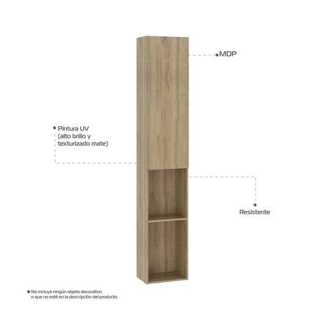 Mesa para TV Noce y Negro 43x4cm Para TV Hasta 60 Pulgadas sin Cajones - Muebles de TV | Bylmo