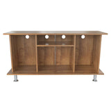 Mesa para TV Amaretto 120x120cm Para TV Hasta 42 Pulgadas sin Cajones con Ranuras para Cables y con Patas - Muebles de TV | Bylmo