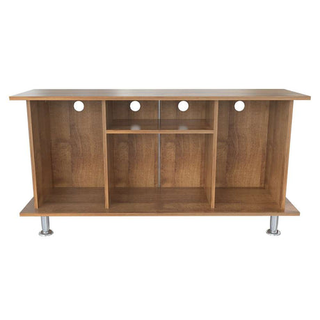 Mesa para TV Amaretto 120x120cm Para TV Hasta 42 Pulgadas sin Cajones con Ranuras para Cables y con Patas - Muebles de TV | Bylmo