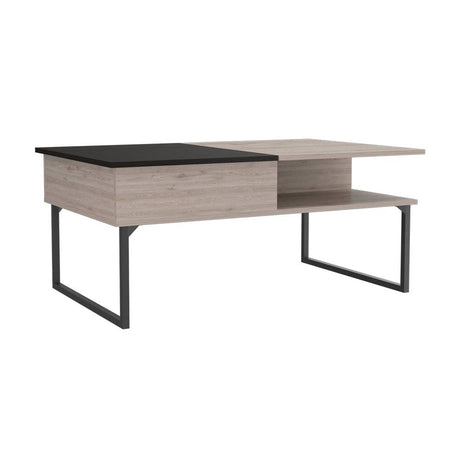 Mesa de Centro Ceniza y Wengue 105.1x45.7cm Rectangular Transformable Con Patas - Mesas | Bylmo