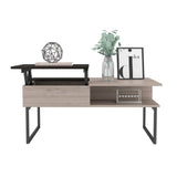 Mesa de Centro Ceniza y Wengue 105.1x45.7cm Rectangular Transformable Con Patas - Mesas | Bylmo