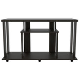 Mesa para TV Lannes Wengue 121x67cm Para TV Hasta 50 Pulgadas sin Cajones y con Patas - Muebles para TV | Bylmo