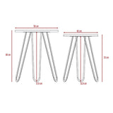 Set x2 Mesas Mamba Caramelo 50 cm - Mesas | Bylmo