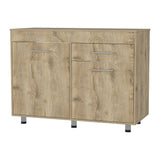 Mueble Inferior con Dos Puertas y Un Cajón Orión Macadamia 120 cm - Cocinas | Bylmo