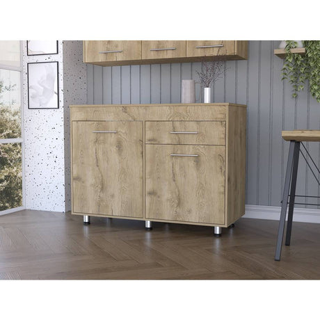 Mueble Inferior con Dos Puertas y Un Cajón Orión Macadamia 120 cm - Cocinas | Bylmo