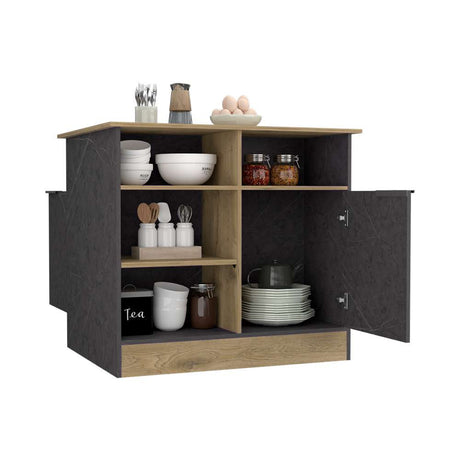 Isla de Cocina Imantra Onix y Macadamia 100 cm - Cocinas | Bylmo