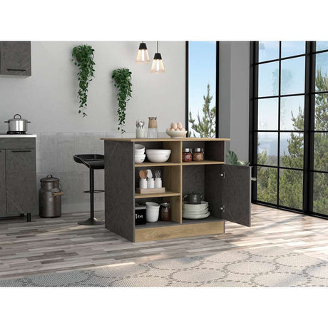 Isla de Cocina Imantra Onix y Macadamia 100 cm - Cocinas | Bylmo