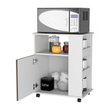 Mueble Microondas Z Plus Blanco y Bellota 60x73.5cm sin Cajones y con Un Puertas - Muebles Organizadores | Bylmo