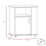 Mueble Microondas Z Plus Blanco y Bellota 60x73.5cm sin Cajones y con Un Puertas - Muebles Organizadores | Bylmo