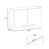 Mueble Auxiliar Manchester Blanco 100 cm con Dos Puertas - Muebles Organizadores | Bylmo